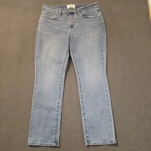 Denizen From Levis Jeans Womens Size 12 Petite Mid Rise Slim Straight